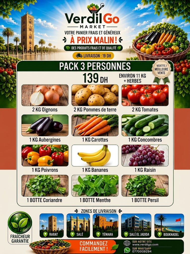 Pack 3 personnes